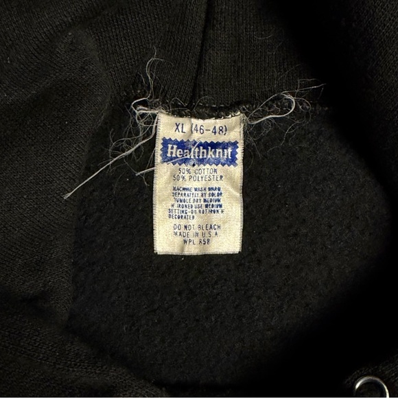 VINTAGE 80s 1 of 1 Illinois Swim and Dive Team Champion Raglan Hoodie Sweatshirt - Picture 4 of 4